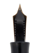 1937 PARKER JET BLACK STANDARD VACUMATIC DOUBLE JEWEL FOUNTAIN PEN RESTORED OFFERED BY ANTIQUE DIGGER