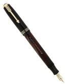 1937 PARKER STANDARD JET BLACK VACUMATIC DOUBLE JEWEL FOUNTAIN PEN RESTORED OFFERED BY ANTIQUE DIGGER