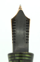 1937 PARKER EMERALD PEARL SENIOR MAXIMA VACUMATIC DJ FOUNTAIN PEN RESTORED OFFERED BY ANTIQUE DIGGER