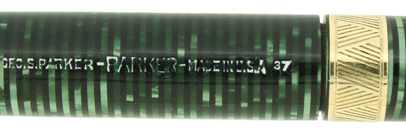 1937 PARKER VACUMATIC SENIOR MAXIMA EMERALD PEARL MECHANICAL PENCIL RESTORED OFFERED BY ANTIQUE DIGGER