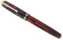 1937 PARKER BURGUNDY PEARL DOUBLE JEWEL VACUMATIC OVERSIZE FOUNTAIN PEN RESTORED OFFERED BY ANTIQUE DIGGER