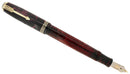 1937 PARKER BURGUNDY PEARL DOUBLE JEWEL VACUMATIC OVERSIZE FOUNTAIN PEN RESTORED OFFERED BY ANTIQUE DIGGER