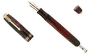 1937 PARKER BURGUNDY PEARL DOUBLE JEWEL VACUMATIC OVERSIZE FOUNTAIN PEN RESTORED OFFERED BY ANTIQUE DIGGER