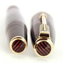 1937 PARKER VACUMATIC BURGUNDY PEARL SLENDER MAXIMA DOUBLE JEWEL FOUNTAIN PEN RESTORED OFFERED BY ANTIQUE DIGGER