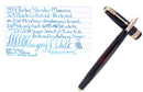 1937 PARKER JET BLACK SLENDER MAXIMA VACUMATIC DOUBLE JEWEL FOUNTAIN PEN RESTORED OFFERED BY ANTIQUE DIGGER
