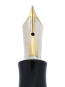 1937 PARKER JET BLACK SLENDER MAXIMA VACUMATIC DOUBLE JEWEL FOUNTAIN PEN RESTORED OFFERED BY ANTIQUE DIGGER