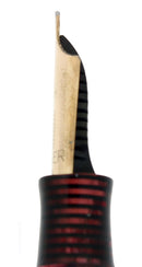 1937 PARKER BURGUNDY PEARL SLENDER MAXIMA VACUMATIC DOUBLE JEWEL FOUNTAIN PEN RESTORED OFFERED BY ANTIQUE DIGGER