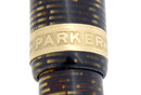 RARE 1937 PARKER SENIOR MAXIMA PARKER VACUMATIC CAP BAND FOUNTAIN PEN RESTORED OFFERED BY ANTIQUE DIGGER