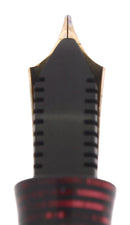 1937 PARKER BURGUNDY PEARL SENIOR MAXIMA VACUMATIC FOUNTAIN PEN & PENCIL SET RESTORED OFFERED BY ANTIQUE DIGGER