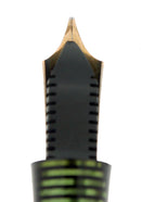 RARE 1937 PARKER EMERALD SENIOR MAXIMA PARKER VACUMATIC CAP BAND FOUNTAIN PEN RESTORED OFFERED BY ANTIQUE DIGGER