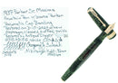 RARE 1937 PARKER EMERALD SENIOR MAXIMA PARKER VACUMATIC CAP BAND FOUNTAIN PEN RESTORED OFFERED BY ANTIQUE DIGGER