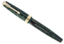 RARE 1937 PARKER EMERALD SENIOR MAXIMA PARKER VACUMATIC CAP BAND FOUNTAIN PEN RESTORED OFFERED BY ANTIQUE DIGGER