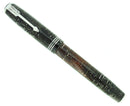 1937 PARKER VACUMATIC STANDARD SIZE SILVER PEARL DOUBLE JEWEL FOUNTAIN PEN RESTORED OFFERED BY ANTIQUE DIGGER