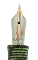 1937 PARKER SILVER PEARL STANDARD VACUMATIC FOUNTAIN PEN CLEAN TRIM RESTORED OFFERED BY ANTIQUE DIGGER