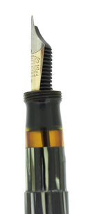 C1937 SHEAFFER STERLING CAP CREST OPEN NIB FOUNTAIN PEN RESTORED VERY SCARCE OFFERED BY ANTIQUE DIGGER