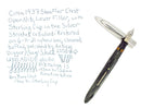 C1937 SHEAFFER STERLING CAP CREST OPEN NIB FOUNTAIN PEN RESTORED VERY SCARCE OFFERED BY ANTIQUE DIGGER