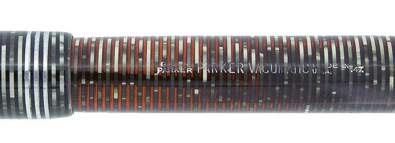 1937 PARKER SILVER PEARL STANDARD VACUMATIC FOUNTAIN PEN RESTORED OFFERED BY ANTIQUE DIGGER