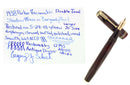 RESTORED 1938 PARKER JR BURGUNDY DOUBLE JEWEL VACUMATIC SHADOW WAVE FOUNTAIN PEN OFFERED BY ANTIQUE DIGGER