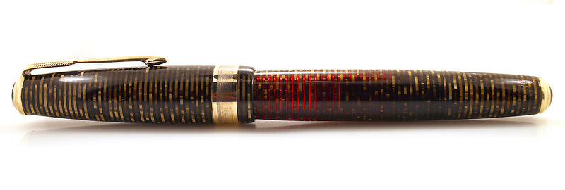 RESTORED 1939 PARKER DOUBLE JEWEL VACUMATIC MAJOR FOUNTAIN PEN WITH JEWELERS CAP OFFERED BY ANTIQUE DIGGER
