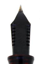 1938 PARKER BURGUNDY PEARL MAJOR VACUMATIC DOUBLE JEWEL FOUNTAIN PEN RESTORED OFFERED BY ANTIQUE DIGGER