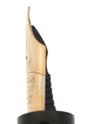 C1932 CONKLIN SENIOR/OVERSIZE NOZAC BLACK 7M WORD GAUGE HERRINGBONE FOUNTAIN PEN RESTORED OFFERED BY ANTIQUE DIGGER