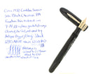 C1932 CONKLIN SENIOR/OVERSIZE NOZAC BLACK 7M WORD GAUGE HERRINGBONE FOUNTAIN PEN RESTORED OFFERED BY ANTIQUE DIGGER