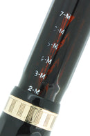 C1932 CONKLIN SENIOR/OVERSIZE NOZAC BLACK 7M WORD GAUGE HERRINGBONE FOUNTAIN PEN RESTORED OFFERED BY ANTIQUE DIGGER