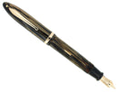 C1938 SHEAFFER GOLDEN BROWN OVERSIZED BALANCE FOUNTAIN PEN NEAR MINT RESTORED OFFERED BY ANTIQUE DIGGER
