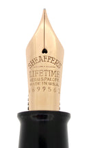 C1938 SHEAFFER GOLDEN BROWN OVERSIZED BALANCE FOUNTAIN PEN NEAR MINT RESTORED OFFERED BY ANTIQUE DIGGER