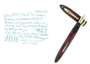 CIRCA 1938 SHEAFFER OVERSIZED CARMINE BALANCE FOUNTAIN PEN XF-M NIB RESTORED OFFERED BY ANTIQUE DIGGER