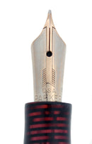 1938 PARKER BURGUNDY PEARL STANDARD VACUMATIC FOUNTAIN PEN RESTORED OFFERED BY ANTIQUE DIGGER