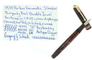 1938 PARKER BURGUNDY PEARL VACUMATIC DOUBLE JEWEL FOUNTAIN PEN RESTORED OFFERED BY ANTIQUE DIGGER
