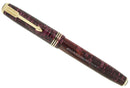1938 PARKER BURGUNDY PEARL VACUMATIC DOUBLE JEWEL FOUNTAIN PEN RESTORED OFFERED BY ANTIQUE DIGGER