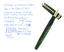1938 PARKER SENIOR MAXIMA VACUMATIC DOUBLE JEWEL EMERALD PEARL FOUNTAIN PEN RESTORED OFFERED BY ANTIQUE DIGGER