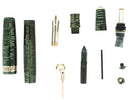 1938 PARKER SENIOR MAXIMA VACUMATIC DJ EMERALD PEARL FOUNTAIN PEN RESTORED OFFERED BY ANTIQUE DIGGER