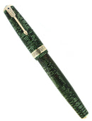 1938 PARKER SENIOR MAXIMA VACUMATIC DJ EMERALD PEARL FOUNTAIN PEN RESTORED OFFERED BY ANTIQUE DIGGER