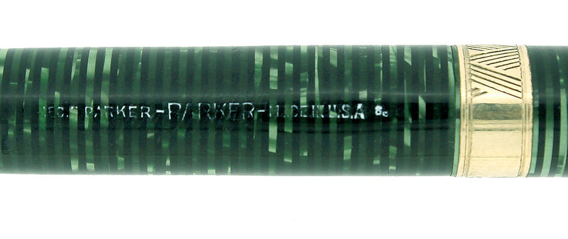1938 PARKER VACUMATIC SENIOR MAXIMA EMERALD PEARL MECHANICAL PENCIL RESTORED OFFERED BY ANTIQUE DIGGER