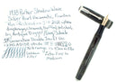 1938 PARKER VACUMATIC SILVER PEARL SHADOW WAVE DOUBLE JEWEL FOUNTAIN PEN RESTORED OFFERED BY ANTIQUE DIGGER