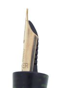 1938 PARKER EMERALD PEARL STANDARD VACUMATIC FOUNTAIN PEN CLEAN TRIM RESTORED OFFERED BY ANTIQUE DIGGER