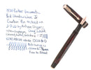 1938 PARKER VACUMATIC JUNIORETTE RED PEARL SHADOW WAVE DOUBLE JEWEL FOUNTAIN PEN RESTORED OFFERED BY ANTIQUE DIGGER