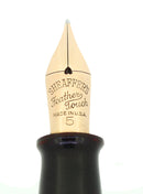 C1938 SHEAFFER ADMIRAL BALANCE CARMINE RED STRIATED FOUNTAIN PEN RESTORED OFFERED BY ANTIQUE DIGGER