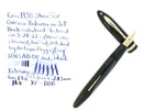 C1938 SHEAFFER JET BLACK OVERSIZE BALANCE FOUNTAIN PEN XF-BBB FLEX NIB RESTORED OFFERED BY ANTIQUE DIGGER
