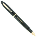 C1938 SHEAFFER JET BLACK OVERSIZE BALANCE FOUNTAIN PEN XF-BBB FLEX NIB RESTORED OFFERED BY ANTIQUE DIGGER