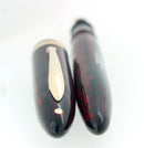 C1938 SHEAFFER STANDARD SIZE CARMINE RED BALANCE FOUNTAIN PEN F-BB FLEX NIB RESTORED OFFERED BY ANTIQUE DIGGER