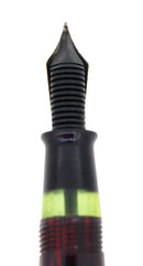 C1938 SHEAFFER STANDARD SIZE CARMINE RED BALANCE FOUNTAIN PEN F-BB FLEX NIB RESTORED OFFERED BY ANTIQUE DIGGER