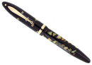 CIRCA 1938 SHEAFFER OVERSIZE EBONITE PEARL BALANCE FOUNTAIN PEN RESTORED OFFERED BY ANTIQUE DIGGER