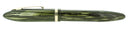 C1938 SHEAFFER GREEN STRIATED OVERSIZED BALANCE FOUNTAIN PEN RESTORED OFFERED BY ANTIQUE DIGGER