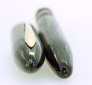 C1938 SHEAFFER GREEN STRIATED OVERSIZED BALANCE FOUNTAIN PEN RESTORED OFFERED BY ANTIQUE DIGGER