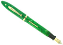 CIRCA 1938 SHEAFFER OVERSIZED BALANCE JADE GREEN CELLULOID FOUNTAIN PEN RESTORED OFFERED BY ANTIQUE DIGGER