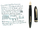 C1938 SHEAFFER JET BLACK OVERSIZE BALANCE FOUNTAIN PEN F-BBB FLEX NIB RESTORED OFFERED BY ANTIQUE DIGGER